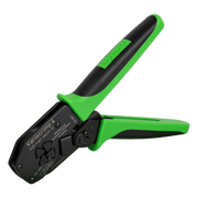 TENAZA DE CRIMPADO / 0.25-4.0 MM² / PARA TERMINALES CON Y SIN CUELLO DE PLÁSTICO / DISEÑO ERGONÓMICO / COLOR VERDE/NEGRO