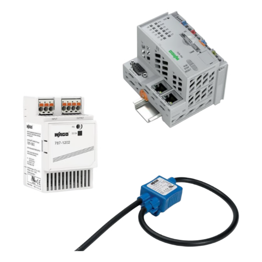 SISTEMA DE MEDICIÓN Y CONTROL DE POTENCIA / 3 FASES 690 VAC / CONTROLADOR PFC200 / FUENTE CONMUTADA 24VDC / MÓDULO CONMUTADOR 16A / TERMINALES FUSIBLES / RAIL DIN 35X7.5 MM