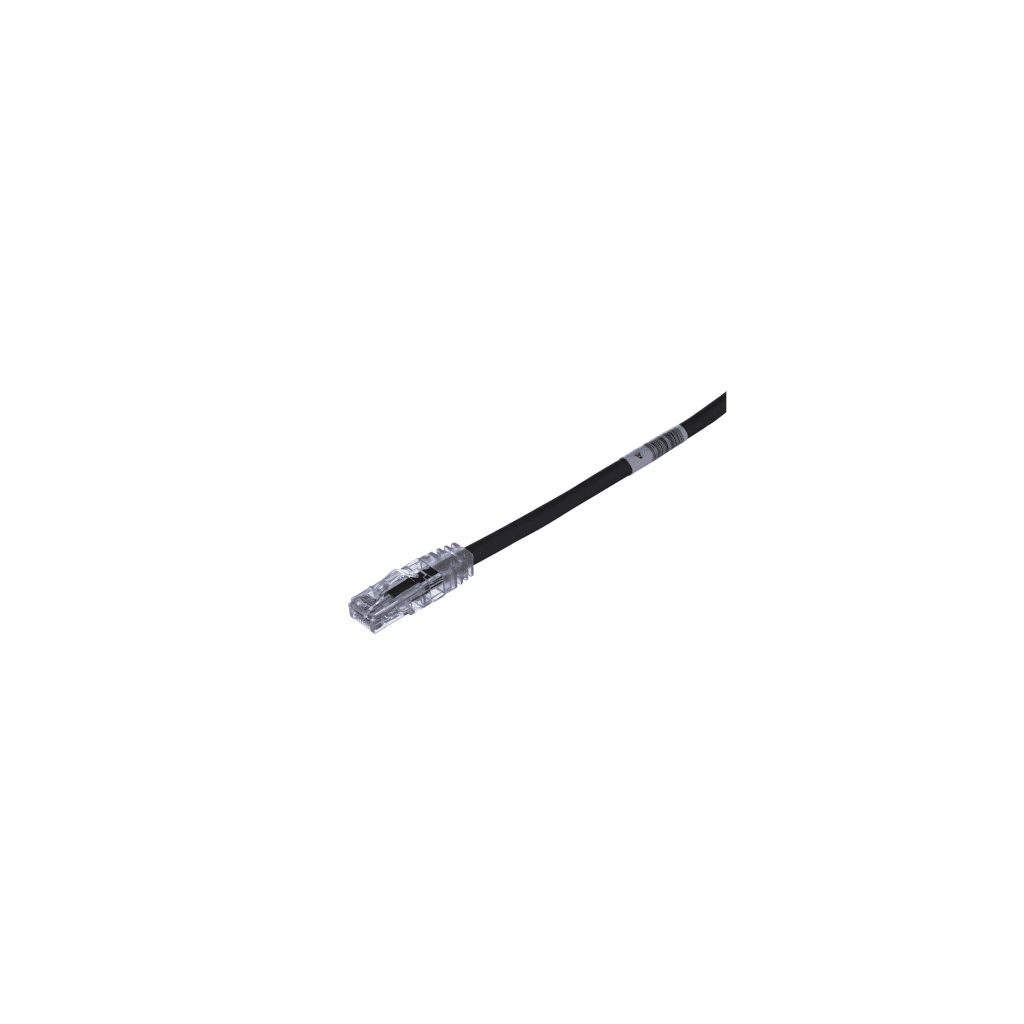 CABLE DE PARCHEO TX6, UTP CAT6, 24 AWG, CM, COLOR NEGRO, 6.1 METROS (20 PIES)