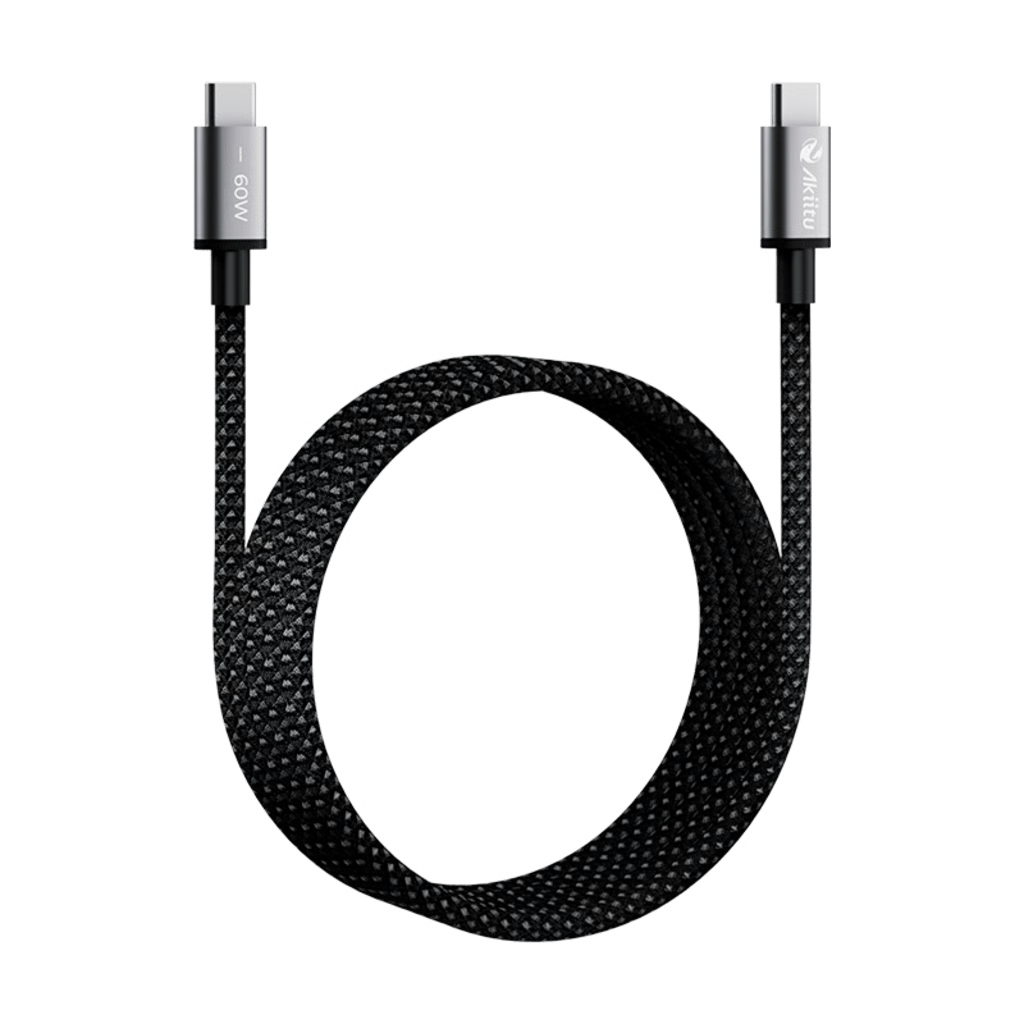 CABLE DE CARGA USB-C A C 1.5 METROS (4.92 PIES) / TECNOLOGIA GAN (NITRURO DE GALIO / FAST-CHARGING / POTENCIA 60W / VELOCIDAD TRANSFERENCIA 480 MBPS / MATERIAL NYLON / CONECTOR ALUMINIO ANODIZADO