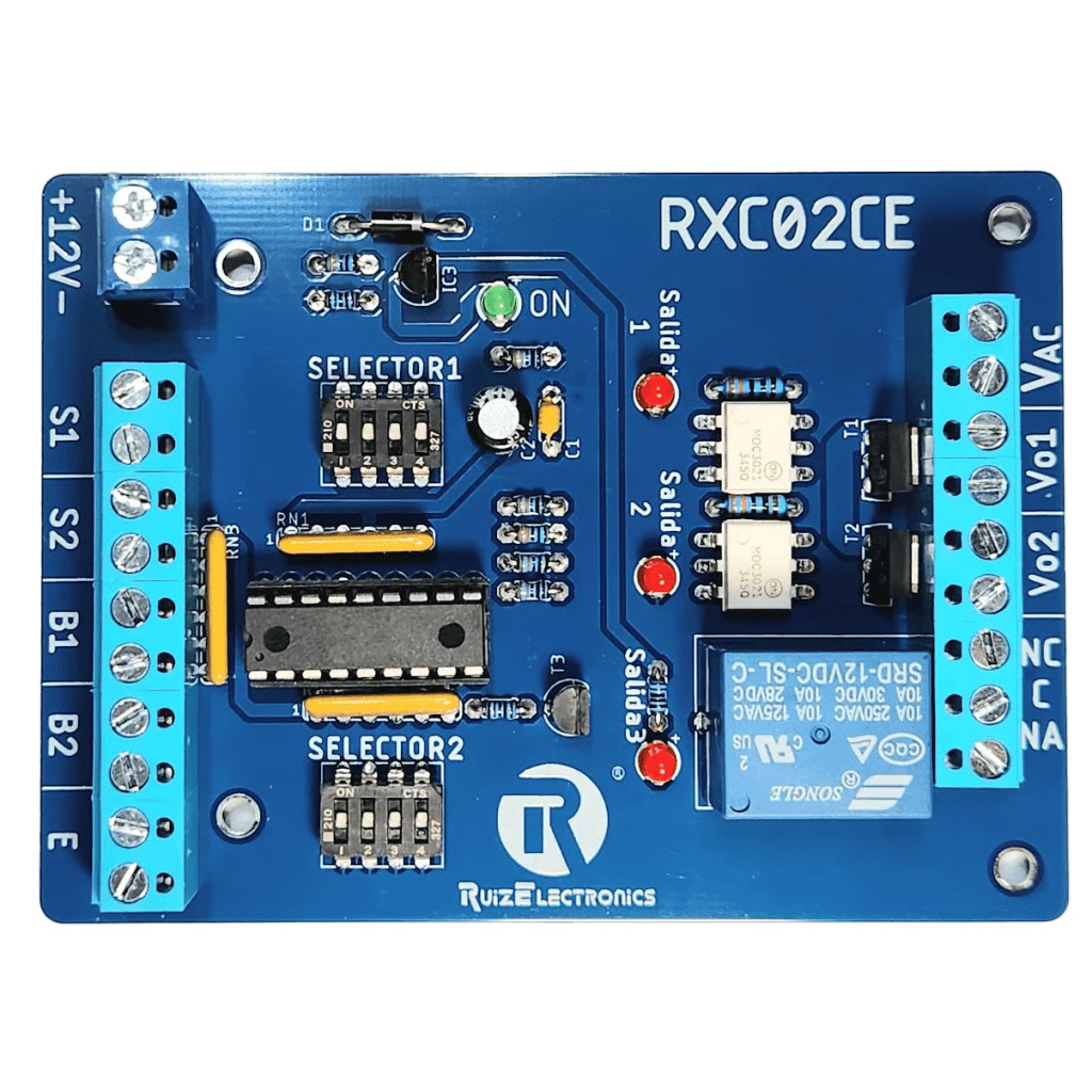 CONTROLADOR DE ESCLUSAS CON CERRADURAS ELÉCTRICAS PARA 2 PUERTAS / ALIMENTACIÓN 12VDC / TEMPORIZADORES PROGRAMABLES 0-30 SEG / ENTRADAS NC Y NA / SALIDAS DE PULSO 2 SEG / FUNCIÓN EMERGENCIA