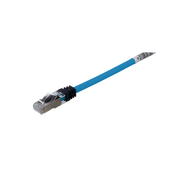 PATCH CORD CAT6A, BLINDADO S/FTP, CM/LS0H, 0.5 METROS, COLOR AZUL
