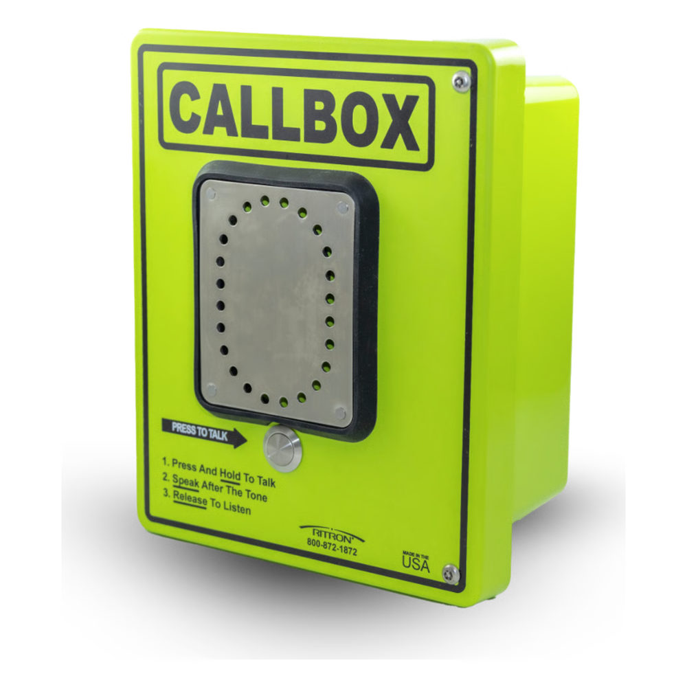 CALLBOX HD SERIES / INTERCOMUNICADOR BIDIRECCIONAL / 800MW-2W POTENCIA TRANSMISIÓN / AUDIO AJUSTABLE / ENCLOSURE FIBRA DE VIDRIO / VANDAL-RESISTENTE / IP65 / MENSAJES DE VOZ GRABABLES / CONTROL DE ACCESO POR RELAY / SENSOR INPUT