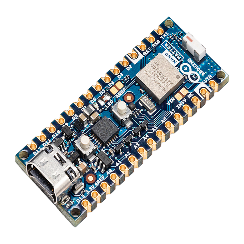 PLACA DE DESARROLLO IOT / ARDUINO NANO MATTER / MICROCONTROLADOR MGM240S 78 MHZ CORTEX-M33 / BLUETOOTH 5.3 + THREAD / 1536 KB FLASH / 256 KB RAM / USB-C / COMPATIBLE MATTER