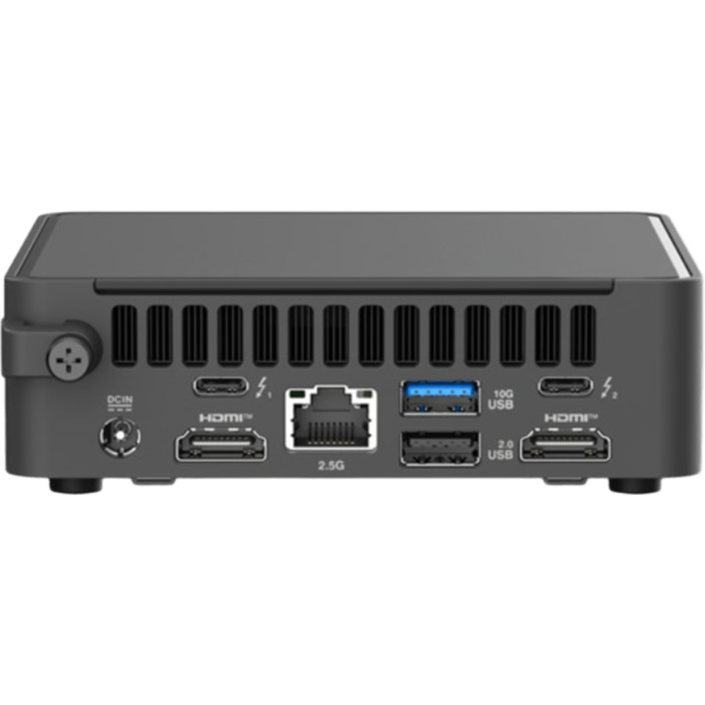 MINI PC ASUS NUC 15 PRO / INTEL CORE 7 240H / INCLUYE MEMORIA RAM SSD Y SISTEMA OPERATIVO / WI-FI 7 / BLUETOOTH 5.4 / 2.5GBE / 4X PANTALLAS 4K / THUNDERBOLT 4