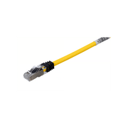 PATCH CORD CAT6A, BLINDADO S/FTP, CM/LS0H, 2 METROS (6.56 PIES), COLOR AMARILLO
