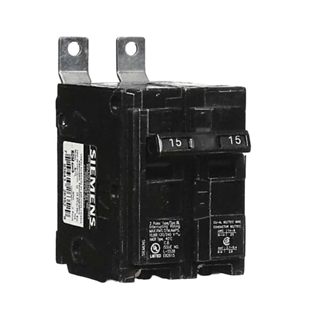 INTERRUPTOR AUTOMÁTICO ATORNILLABLE TIPO BL 2 POLOS, 15 AMP.