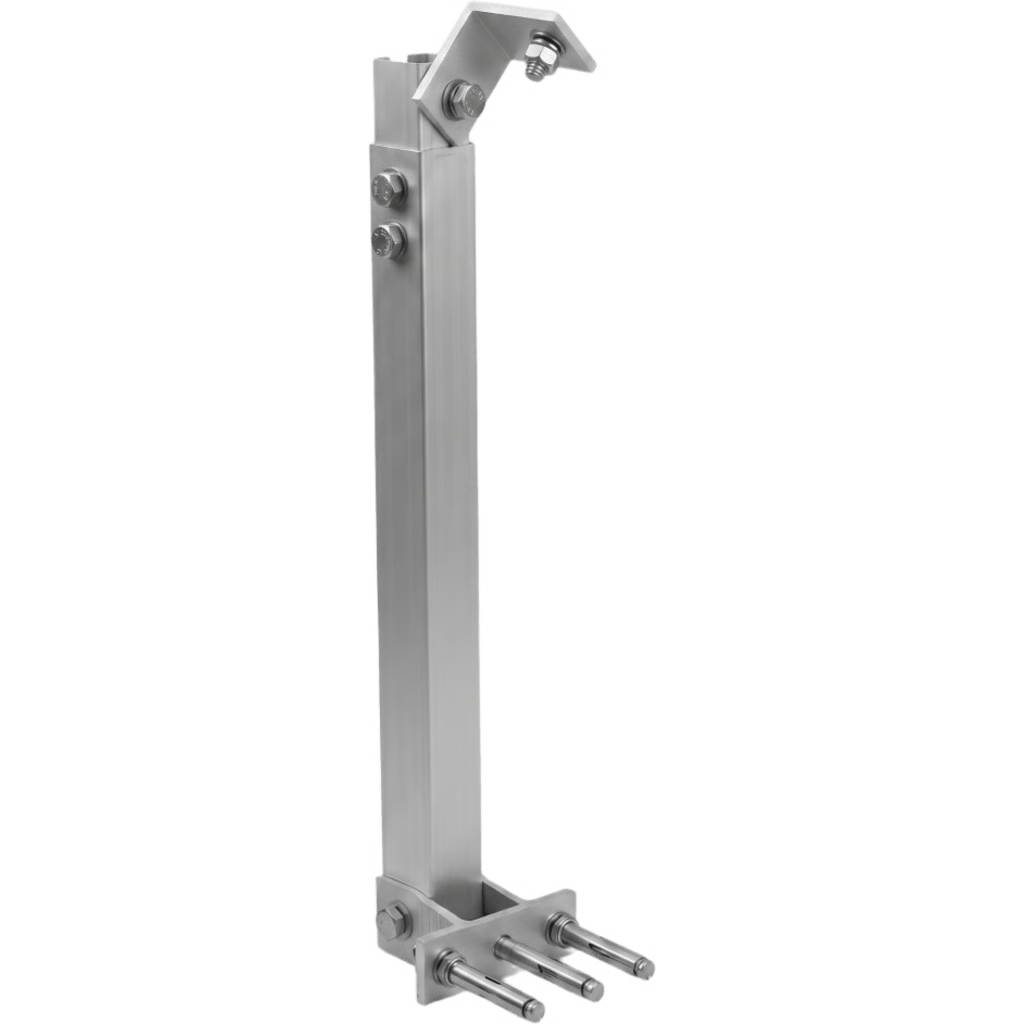 SOPORTE AJUSTABLE 455MM ALUMINIO ANODIZADO