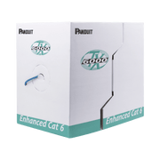 BOBINA DE CABLE UTP 305 METROS (1000 PIES) DE COBRE, TX6000? PANNET, REELEX, AZUL, CATEGORÍA 6 MEJORADO (23 AWG), PVC (CMR, RISER), DE 4 PARES