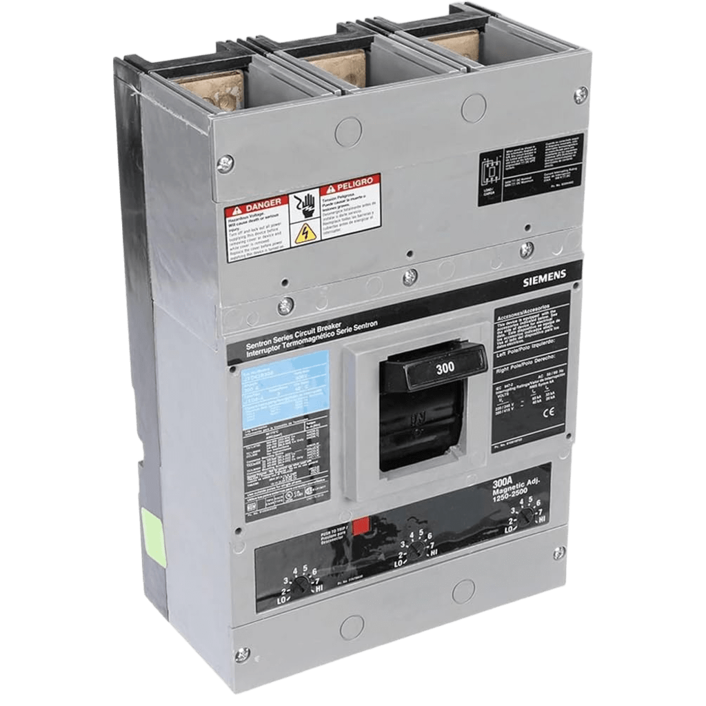 INTERRUPTOR TERMOMAGNÉTICO 600V 3X300A, SIN ZAPATAS PRINCIPALES.-Área Eléctrica-SIEMENS-Bsai Seguridad & Controles