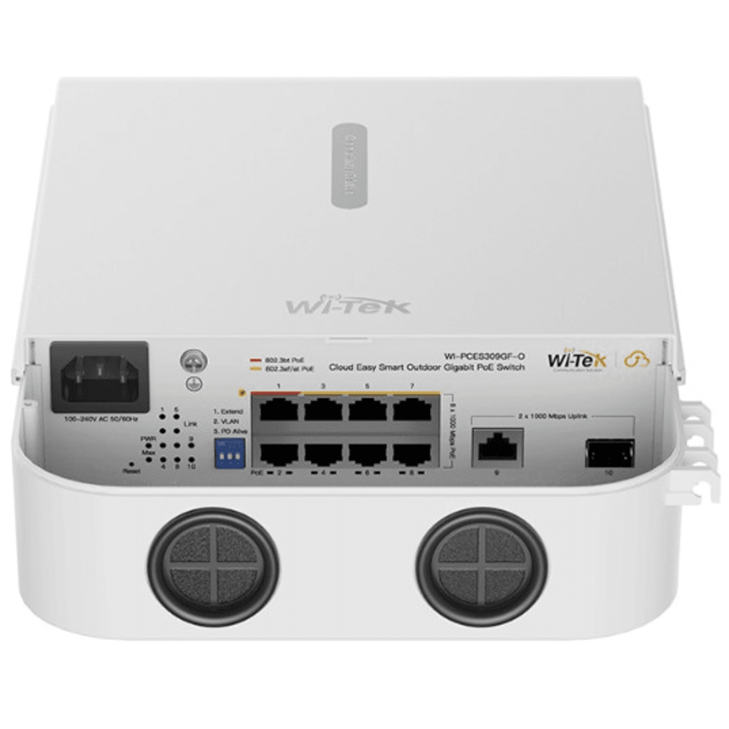 SWITCH POE / ADMINISTRACIÓN EN LA NUBE / CON 8 PUERTOS 10/100/1000 MBPS POE AF/AT/BT  / 1 PUERTO ETHERNET UPLINK 10/100/1000 MBPS/1 PUERTO SFP UPLINK 10/100/1000 MBPS  / PRESUPUESTO 110 W / POE HASTA 250 METROS / SOPORTA PROTOCOLO ONVIF