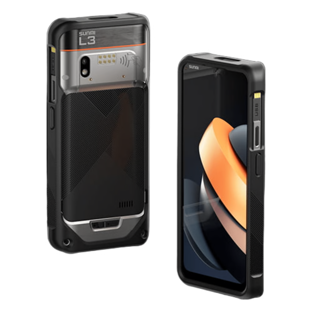 FUNDA PROTECTORA / SILICONA REFORZADA / PROTECCIÓN 1.5 M (4.9 FT) / SUNMI L3 / ACCESO COMPLETO / NEGRO