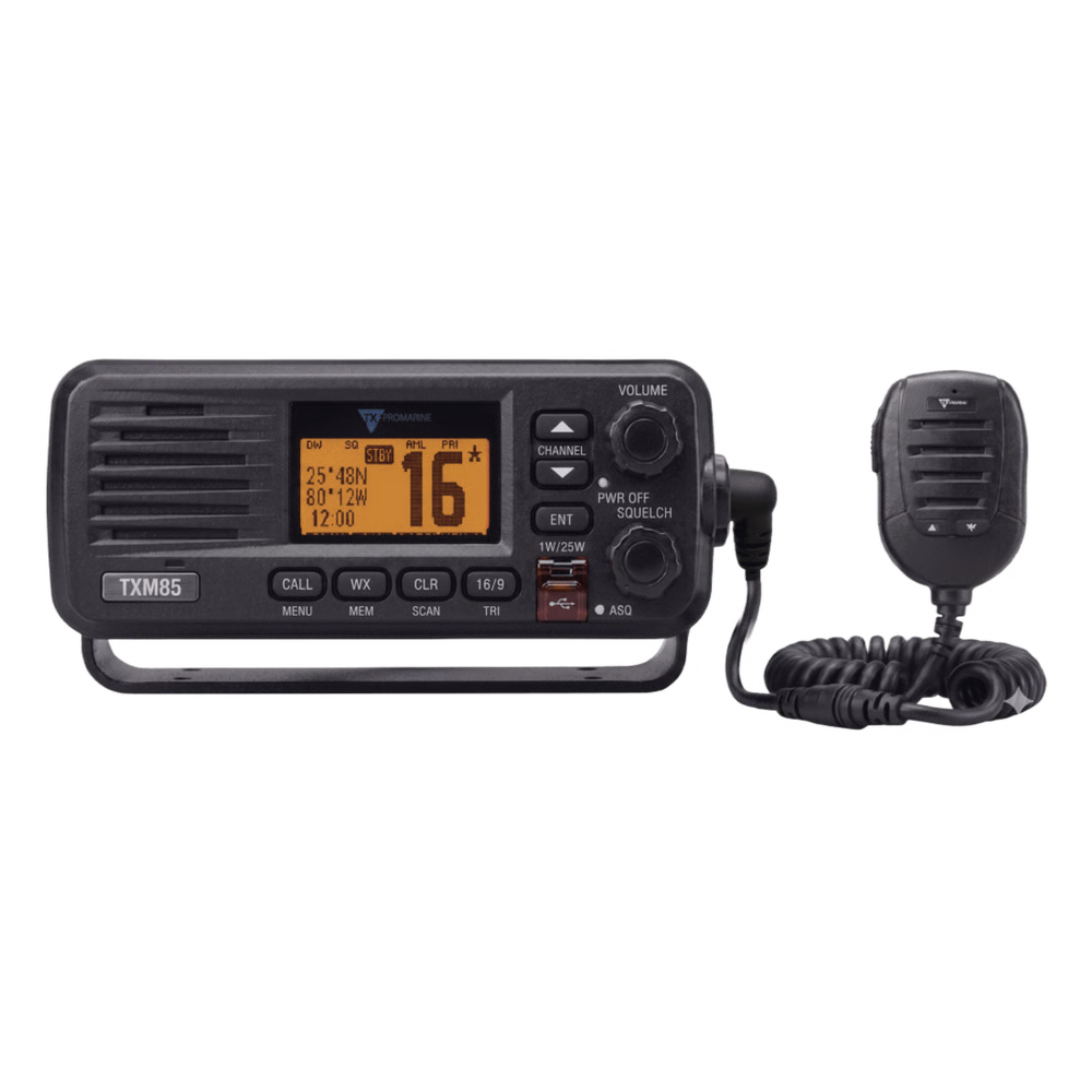 TXM85 RADIO VHF MARINO PROFESIONAL 25W IPX7 SUMERGIBLE |