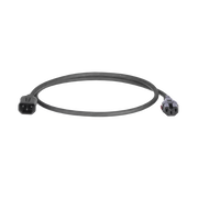 CABLE DE ALIMENTACIÓN ELÉCTRICA CON BLOQUEO DOBLE DE SEGURIDAD, DE IEC C14 A IEC C13, 6 FT. DE LARGO, COLOR NEGRO, PAQUETE DE 10 PIEZAS