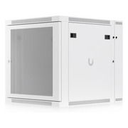 UACC RACK CABINET 12U (600 X 703 MM) - GABINETE CERRADO PARA MONTAJE EN PARED CON PUERTA FRONTAL PERFORADA, PUERTA TRASERA ABATIBLE (SWING-OUT) Y PANELES LATERALES REMOVIBLES CON LLAVE
