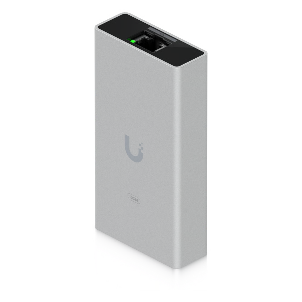 ADAPTADOR USB-C A ETHERNET 10 GBE PLUG-AND-PLAY QUE PERMITE CONECTIVIDAD DE ALTA VELOCIDAD EN EQUIPOS COMPATIBLES CON USB4 / THUNDERBOLT, IDEAL PARA ENTORNOS PROFESIONALES DE RED