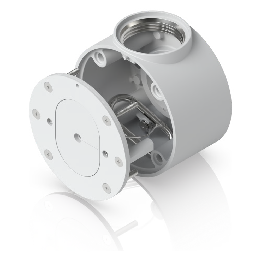 CAMERA COMPACT JUNCTION BOX – CAJA DE CONEXIONES ANTIMANIPULACIÓN PARA CÁMARAS COMPACTAS DOME Y TURRET COLOR BLANCO