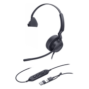 DIADEMA ALÁMBRICA YEALINK UH42 MONO UC CON AUDIO HD Y CONECTIVIDAD USB-C/A