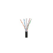 BOBINA DE CABLE UTP DE 4 PARES OSP (PLANTA EXTERNA), CAT6 DE RANGO EXTENDIDO, 22 AWG, COLOR NEGRO, 305 METROS (1000 PIES).