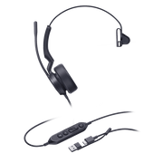 DIADEMA ALÁMBRICA YEALINK UH44 MONO USB-C/A CERTIFICADA CON MICROSOFT TEAMS