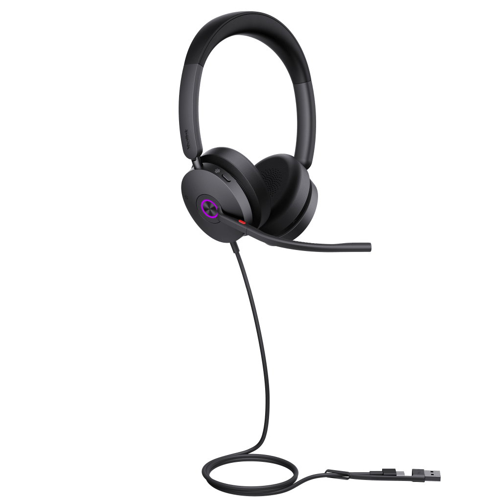DIADEMA YEALINK UH48 DUAL TEAMS USB-C/A CERTIFICADA PARA TEAMS Y SOPORTE MULTIPLATAFORMA UC