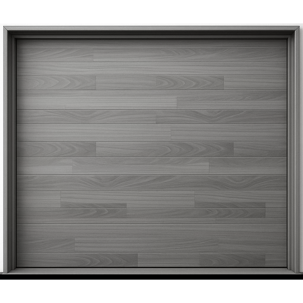 PUERTA DE GARAGE DE ALTA CALIDAD / LINEA CENTRAL / COLOR BLANCO 12X9 PIES,  AISLADA, ESTILO AMERICANA.