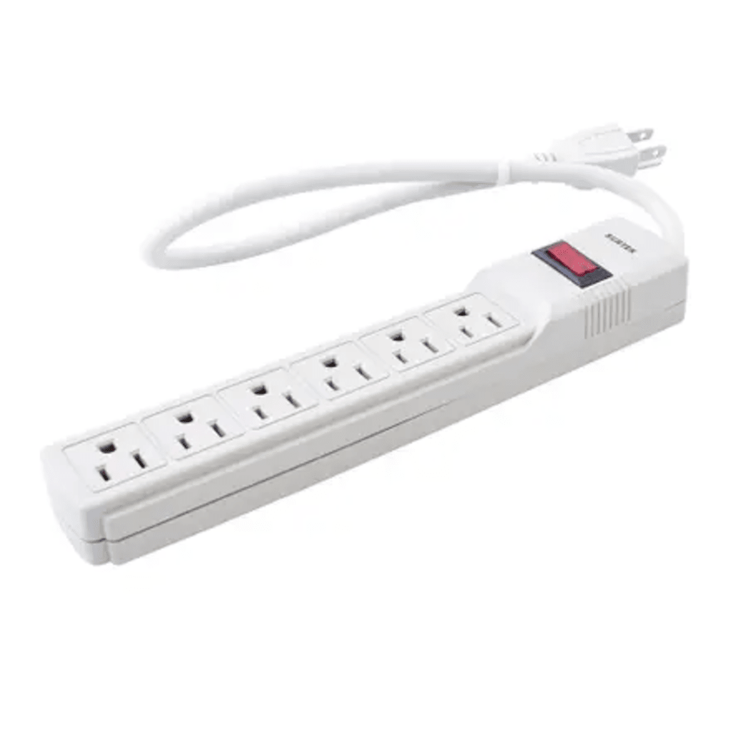 MULTICONTACTO CON SUPRESOR DE PICOS 450 JOULES, VOLTAJE DE ENTRADA: 127 VCA NEMA 5-15P, CON 6 SALIDAS NEMA 5-15R.