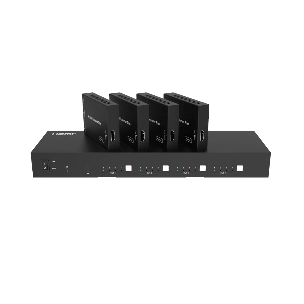 EXTENSOR 4X4 HDMI SOBRE CAT 70 METROS