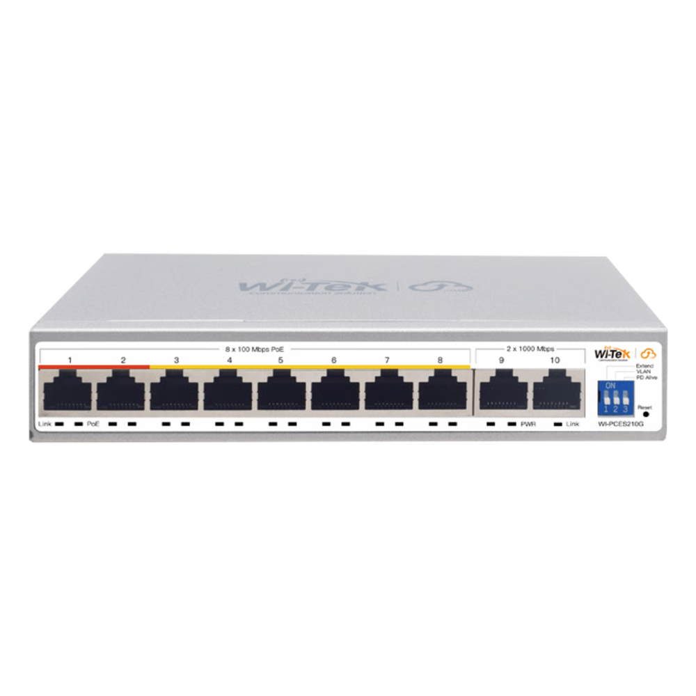 SWITCH POE / ADMINISTRACIÓN EN LA NUBE / CON 8 PUERTOS 10/100 MBPS POE AF/AT / 2 PUERTOS UPLINK 10/100/1000 MBPS / PRESUPUESTO 100 W / POE HASTA 250 METROS / SOPORTA PROTOCOLO ONVIF