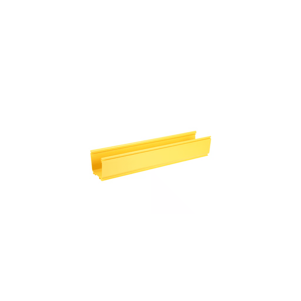 CANALETA FIBERRUNNER™ 4X4, DE PVC RÍGIDO, COLOR AMARILLO, 10 FT. DE LARGO