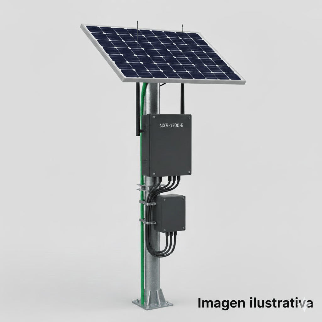 KIT SOLAR DE 14 W CON POE PASIVO 24 VCC PARA UN RADIO DE UBIQUITI AIRMAX O CAMBIUM EPMP