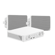 KIT DE AUDIO | 70/100V | 2 ALTAVOCES DE PARED | BLUETOOTH | COLOR BLANCO | HIK-CONNECT