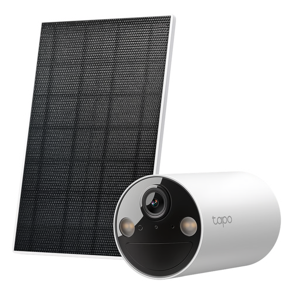 KIT CÁMARA SEGURIDAD SOLAR / 2K 3MP (2304×1296 PX) / VISIÓN NOCTURNA COLOR / BATERÍA 6400 MAH 180 DÍAS / IP65 / PANEL SOLAR INTEGRADO / DETECCIÓN IA PERSONAS / AUDIO BIDIRECCIONAL