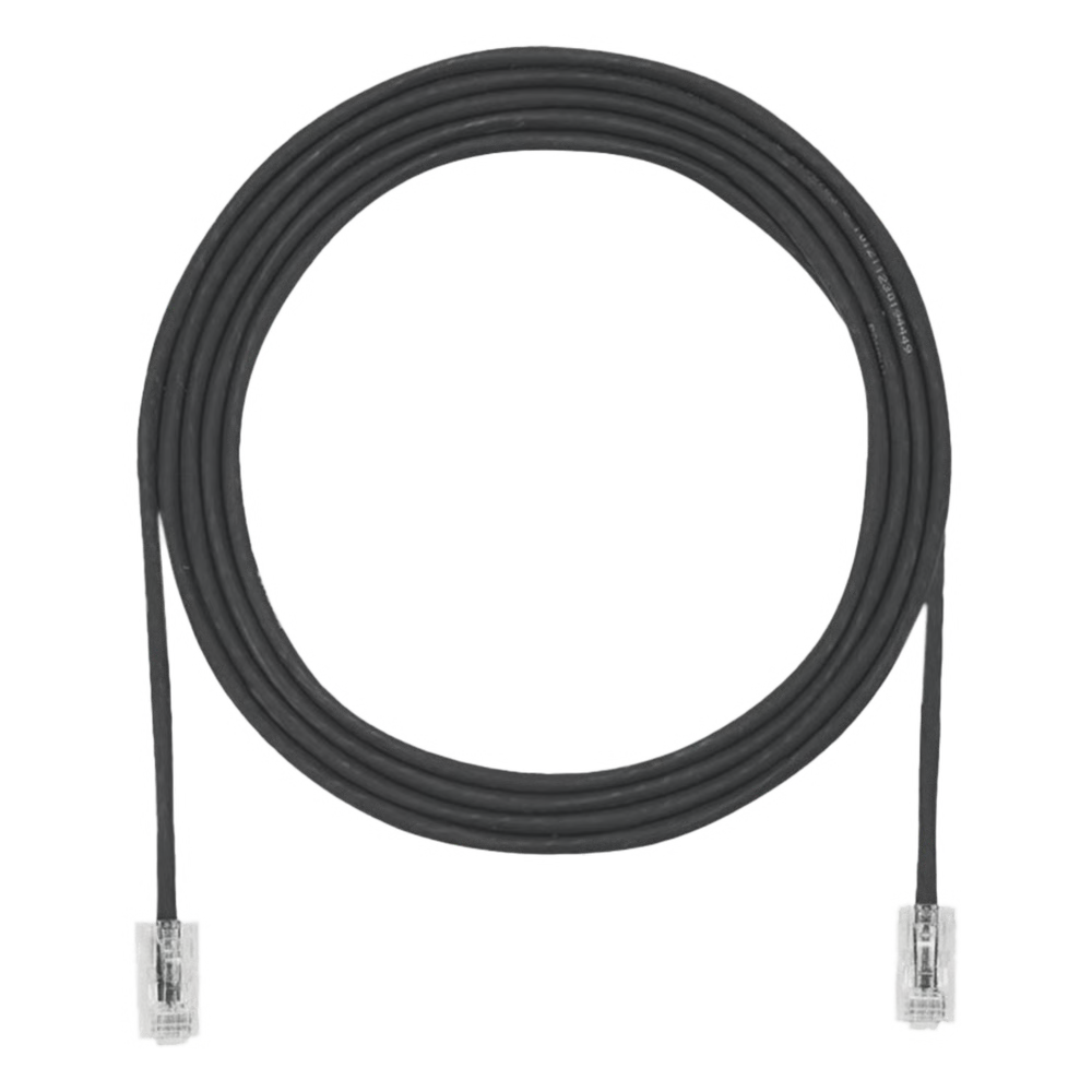 CABLE DE PARCHEO UTP CAT6A, CM/LSZH, DIAMETRO REDUCIDO (28AWG), COLOR NEGRO, 0.91 METROS (3 PIES)