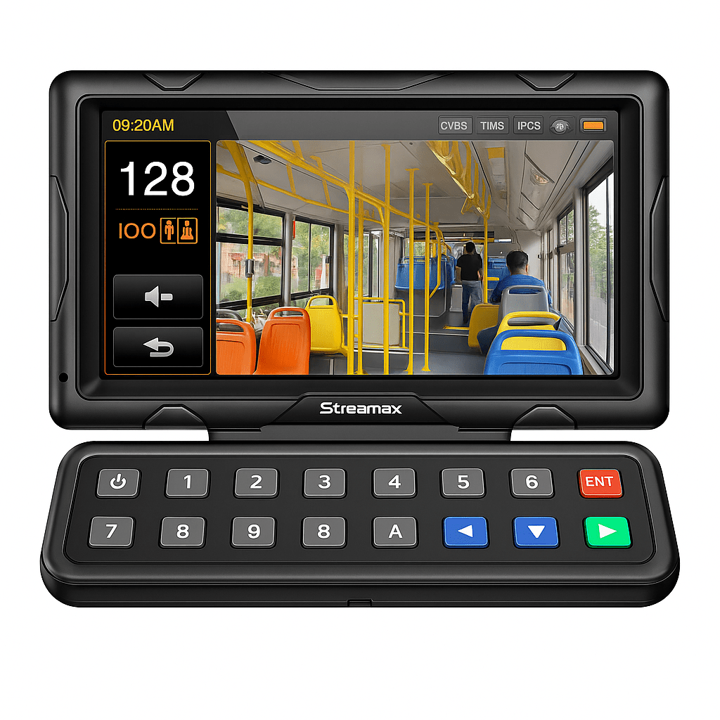 PANEL DE CONTROL DÁCTILAR MULTIFUNCIONAL CON MONITOR DE 7" PARA MDVR MÓVIL XMR EPCOM-Videograbadoras Móviles, Dash Cams y Body Cams-EPCOM-Bsai Seguridad & Controles