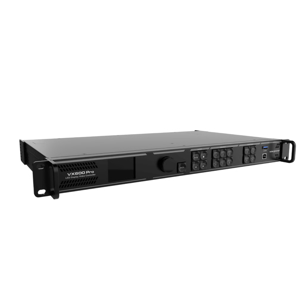 CONTROLADOR TODO-EN-UNO NOVASTAR VX600 PRO | 6 PUERTOS GIGABIT ETHERNET | CAPACIDAD DE 3.9M DE PÍXELES | SOPORTE 4K@60HZ | GESTIÓN DE 6 CAPAS
