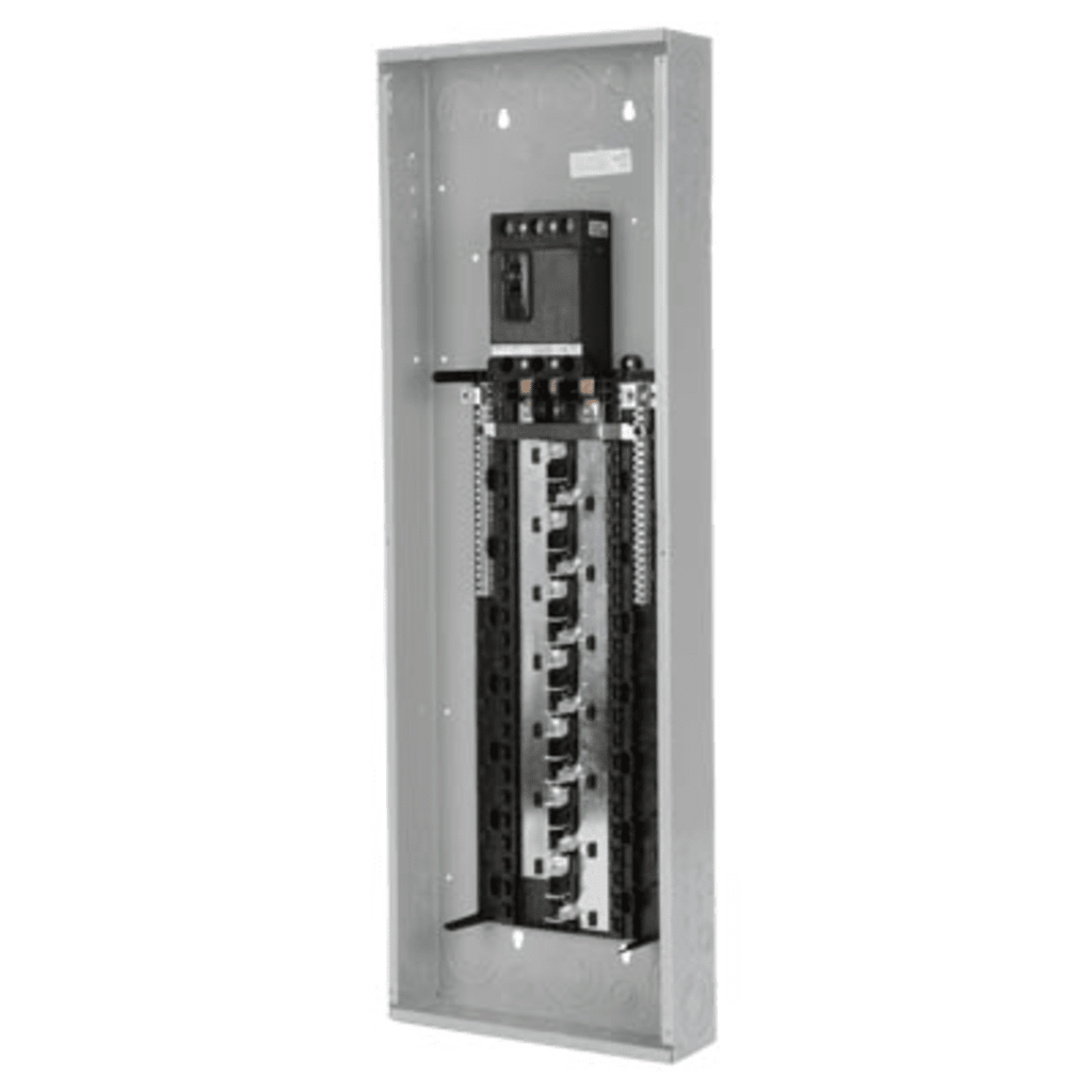 CENTRO DE CARGA TRIFÁSICO ES DE 42 ESPACIOS, 120/240VCA, BARRA DE ALUMINIO, NEMA 1, USO INTERIOR. INCLUYE TAPA.-Área Eléctrica-SYSCOM-Bsai Seguridad & Controles