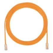 CABLE DE PARCHEO UTP CAT6A, CM/LSZH, DIÁMETRO REDUCIDO (28AWG), COLOR NARANJA, 0.3 METROS (1 PIE)