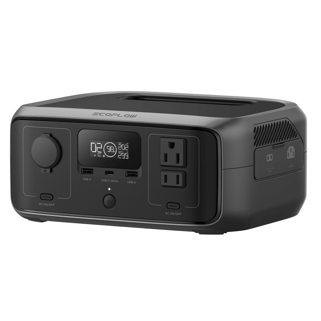 ECOFLOW RIVER 3 | ESTACIÓN DE ENERGÍA PORTÁTIL 245WH LITIO LFP / 2 AC 300 W (MAX. 550W) / 1 USB-C 100W / 2 USB -A 12W / CARGADOR DE COCHE 8A A 12 O 24V / CONECTIVIDAD WIFI Y BLUETOOTH (APP) / CARGA SOLAR 110W MAX-Respaldo de Energía-ECOFLOW-Bsai Seguridad & Controles