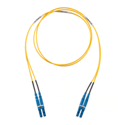 JUMPER DE FIBRA OPTICA MONOMODO 9/125 OS2, LC-LC DUPLEX, LSZH (CERO HALÓGENOS), COLOR AMARILLO, 2 METROS (6.56 PIES)