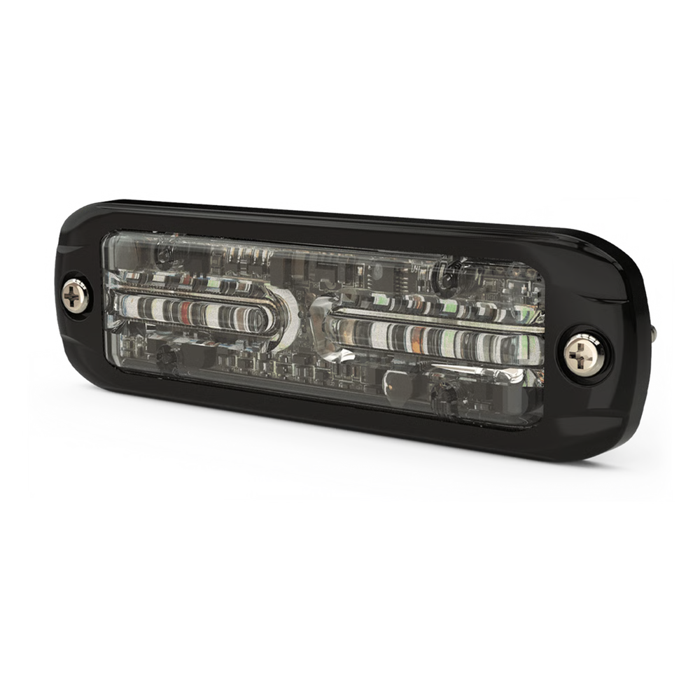 LUZ AUXILIAR DE 18 LEDS, TRICOLOR ROJO/AZUL/BLANCO, LENTE TRANSPARENTE