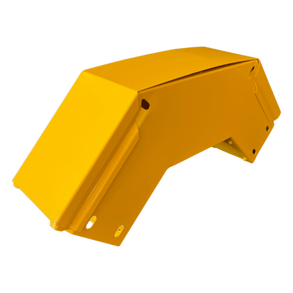 CHFIBER CURVA VERTICAL EXTERIOR A 90°  DE ALUMINIO PERALTE 4" ANCHO 4" RADIO 8" CON RECUBRIMIENTO EN PINTURA EPÓXICA, INCLUYE TAPA , UN PAR DE COPLES Y TORNILLERÍA.