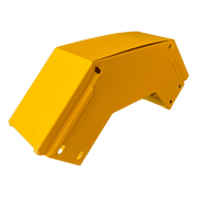 CHFIBER CURVA VERTICAL EXTERIOR A 90°  DE ALUMINIO PERALTE 4" ANCHO 4" RADIO 8" CON RECUBRIMIENTO EN PINTURA EPÓXICA, INCLUYE TAPA , UN PAR DE COPLES Y TORNILLERÍA.