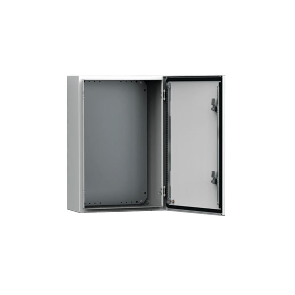 GABINETE DE USO EXTERIOR NEMA 4/12; IP66; IK10, 600 X 400 X 240 MM, DE ACERO, COLOR GRIS CLARO