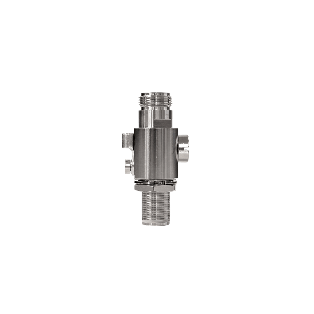 PROTECTOR CONTRA DESCARGAS ELÉCTRICAS / RANGO DE FRECUENCIA DE DC A 5.8 GHZ / IMPEDANCIA 50Ω / PROTECCIÓN BIDIRECCIONAL / TUBO DE DESCARGA DE GAS 90V REEMPLAZABLE / CONECTORES N HEMBRA