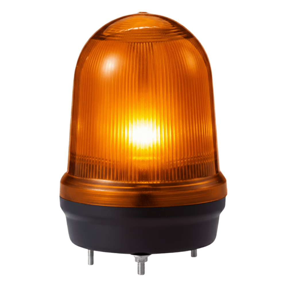 LED CON PATRONES FIJO/INTERMITENTE, ESTROBOSCÓPICO Y SIMULACIÓN ROTATORIO, COLOR ÁMBAR DE 110-220 VCA