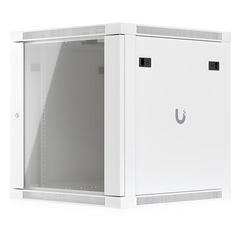 UACC RACK CABINET 12U (598 X 600 MM) - GABINETE CERRADO PARA MONTAJE EN PARED CON PUERTA FRONTAL DE VIDRIO TEMPLADO, TOTALMENTE ENSAMBLADO CON VENTILADORES INTEGRADOS Y PANELES REMOVIBLES