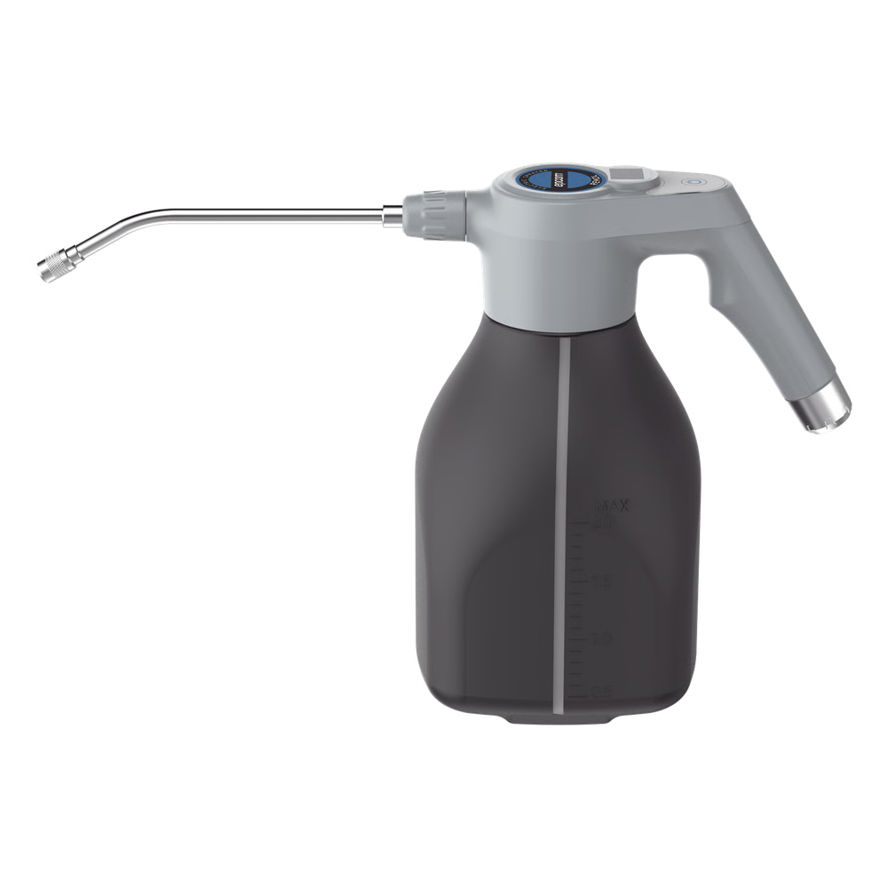 PULVERIZADOR ELÉCTRICO DE MANO REM2L / 2 LITROS CAPACIDAD / MOTOR MICRO ALTA VELOCIDAD / PUERTO USB TIPO-C / LCD INDICADOR BATERÍA / RESISTENTE ÁCIDOS Y ÁLCALIS / 0.3-0.5 L/MIN FLUJO / 3-7V 2200MAH