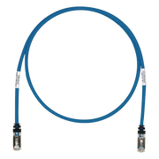 PATCH CORD CAT6A, BLINDADO S/FTP, CM/LS0H, 10 METROS (32.81 PIES), COLOR AZUL