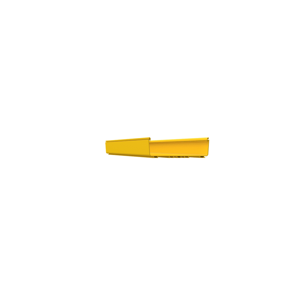 CANALETA FIBERRUNNER™ 12X4, DE PVC RÍGIDO, COLOR AMARILLO, 3 M. DE LARGO